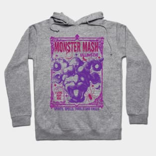 Monster Mash Halloween Creepy Vintage Poster Style Hoodie